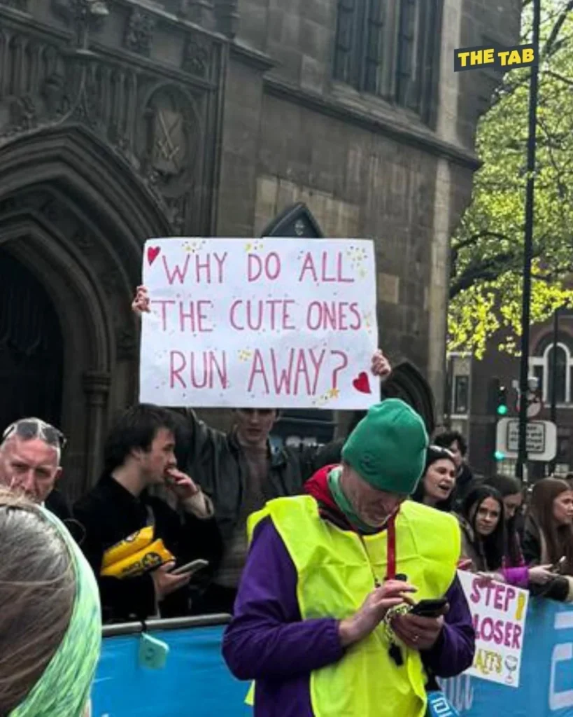 Person holding a fun marathon side