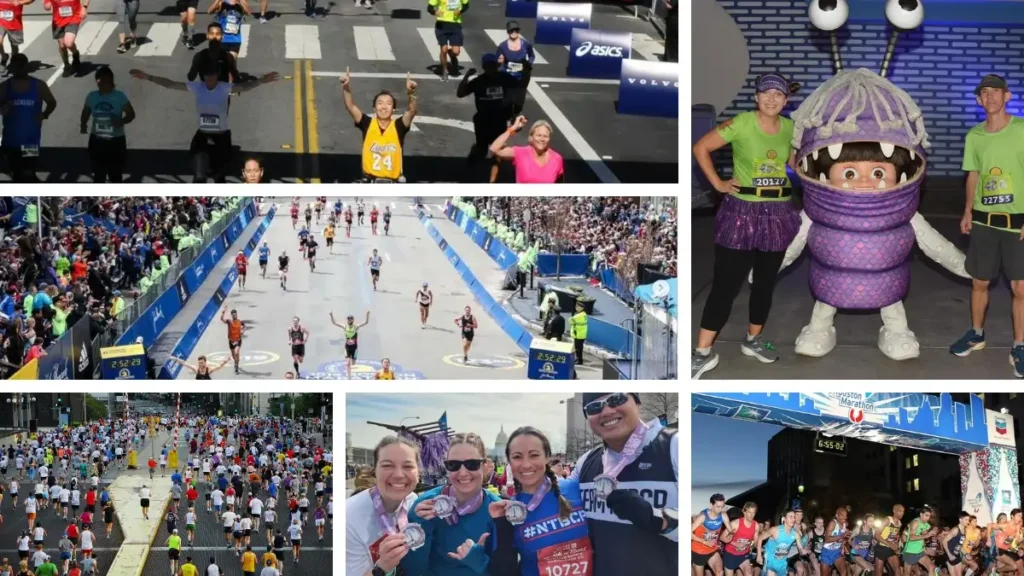 A collection of pictures taken of the best marathons in the us including Houston Marathon Marine Corps Marathon Philadelphia Marathon San Francisco Marathon Boston Marathon